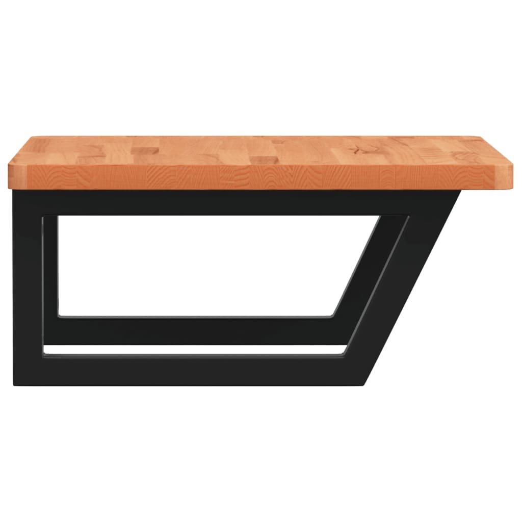 Badkamer wandschap staal en massief beukenhout is nu te koop bij PeponiXL, paradijselijk wonen!