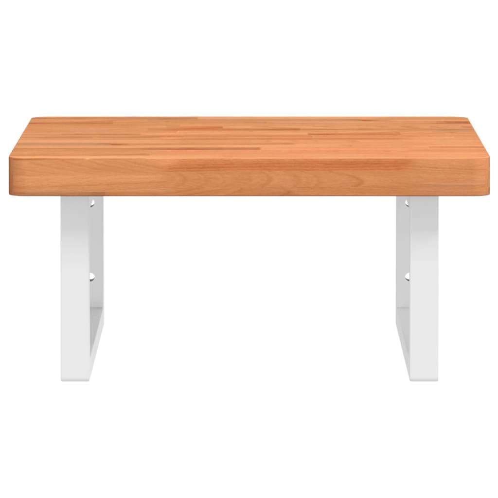 Badkamer wandschap staal en massief beukenhout is nu te koop bij PeponiXL, paradijselijk wonen!