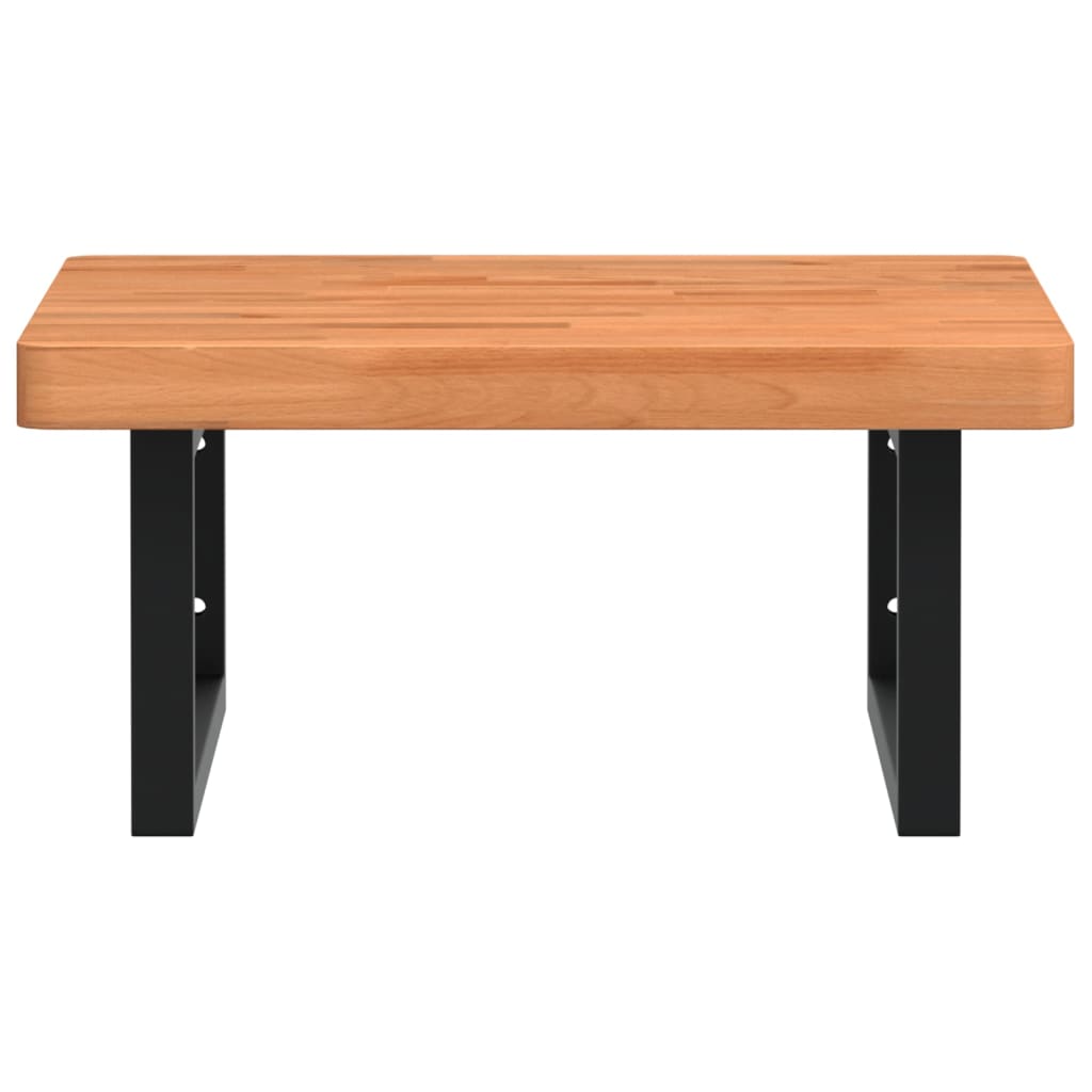 Badkamer wandschap staal en massief beukenhout is nu te koop bij PeponiXL, paradijselijk wonen!