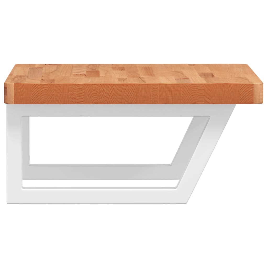 Badkamer wandschap staal en massief beukenhout is nu te koop bij PeponiXL, paradijselijk wonen!