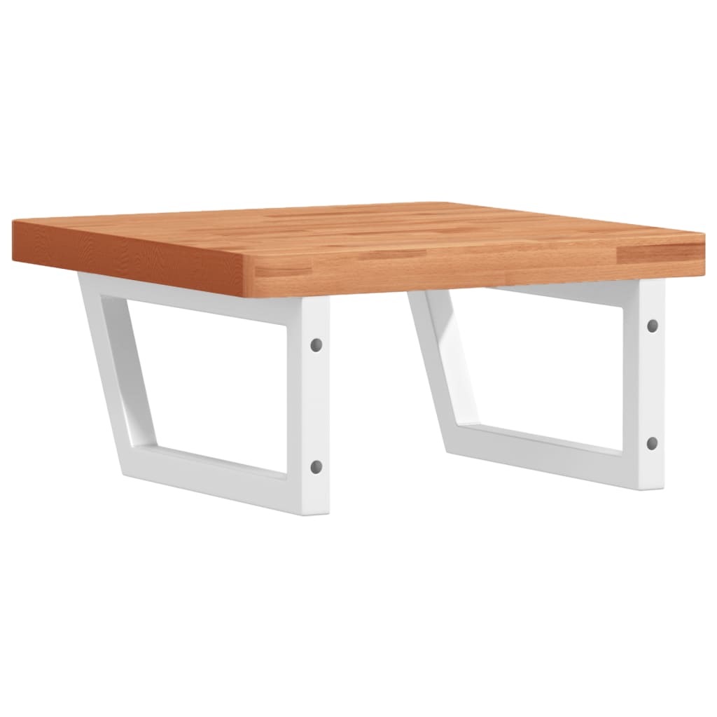 Badkamer wandschap staal en massief beukenhout is nu te koop bij PeponiXL, paradijselijk wonen!