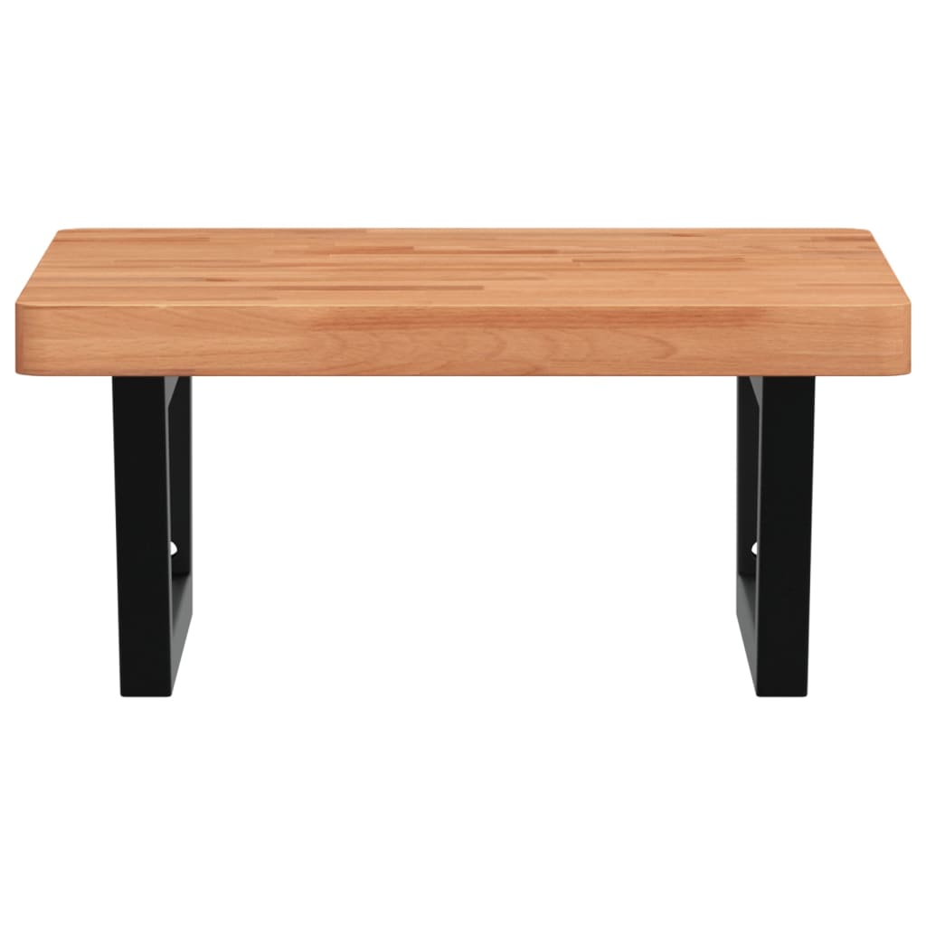 Badkamer wandschap staal en massief beukenhout is nu te koop bij PeponiXL, paradijselijk wonen!