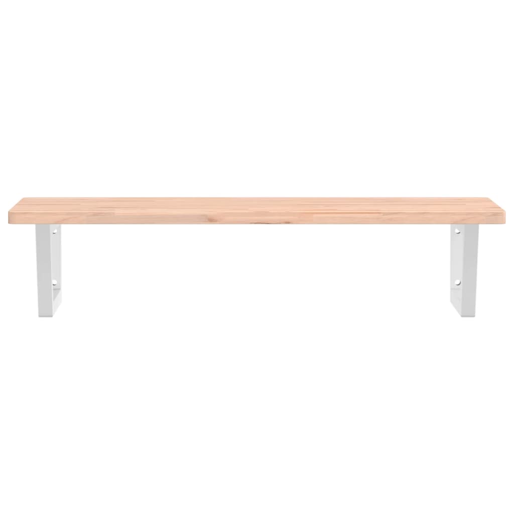 Badkamer wandschap staal en massief beukenhout is nu te koop bij PeponiXL, paradijselijk wonen!