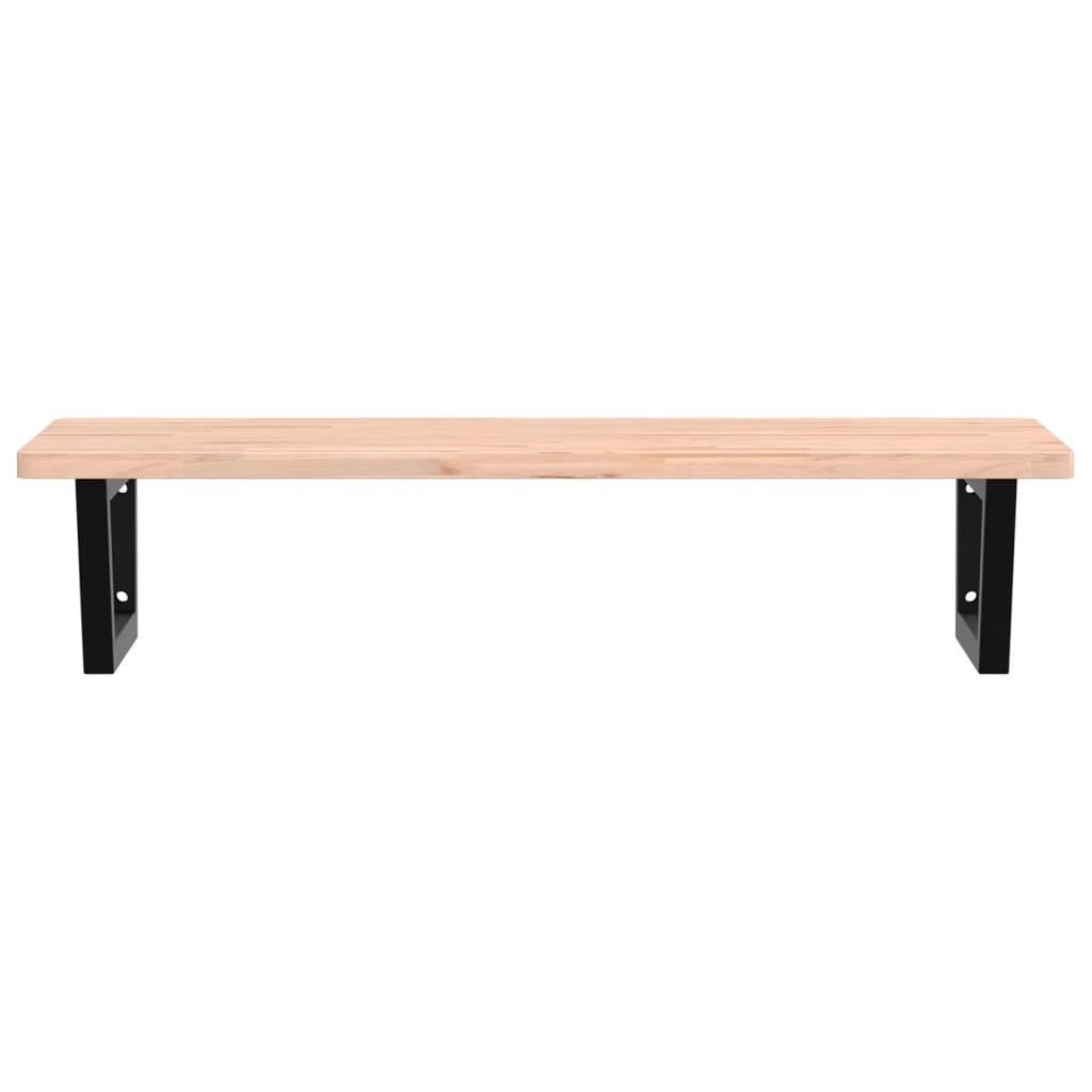 Badkamer wandschap staal en massief beukenhout is nu te koop bij PeponiXL, paradijselijk wonen!