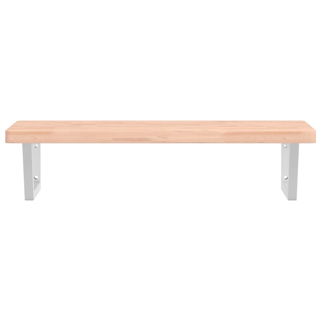 Badkamer wandschap staal en massief beukenhout is nu te koop bij PeponiXL, paradijselijk wonen!