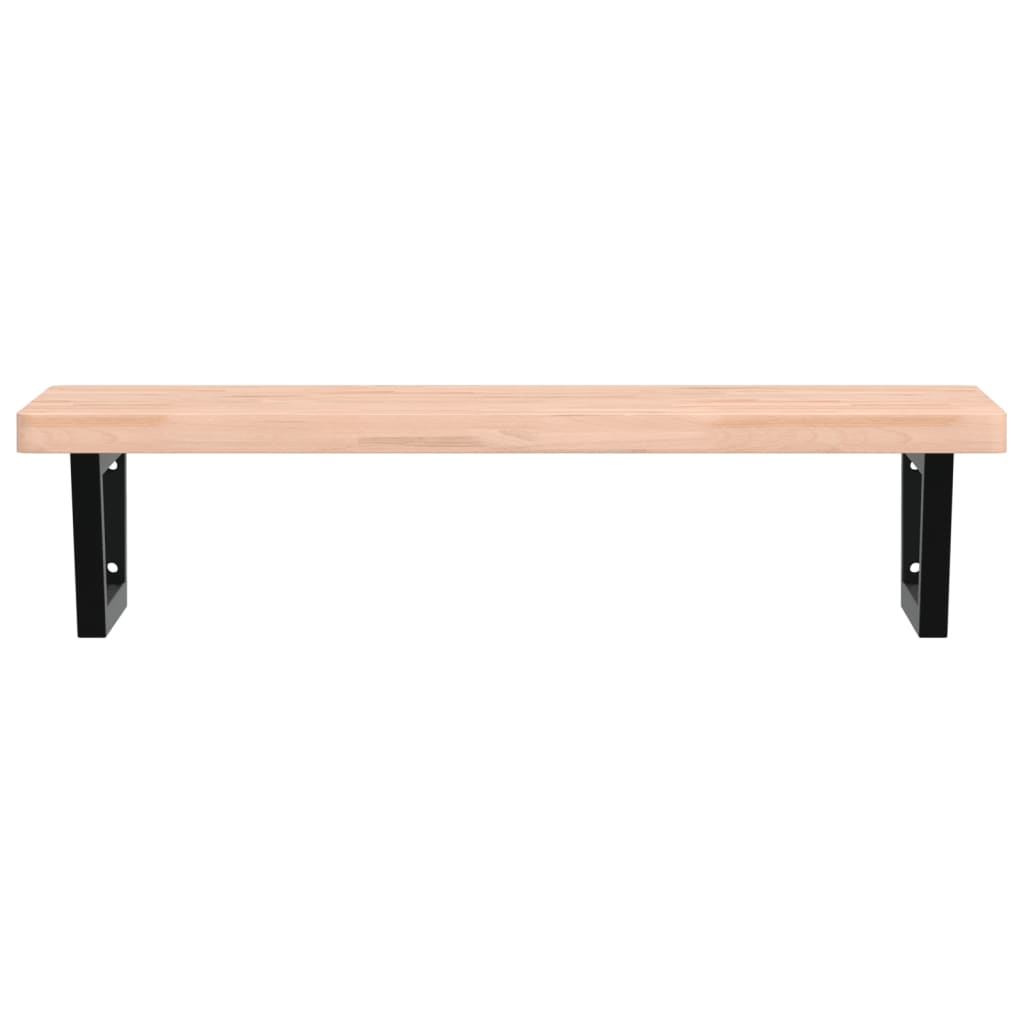 Badkamer wandschap staal en massief beukenhout is nu te koop bij PeponiXL, paradijselijk wonen!