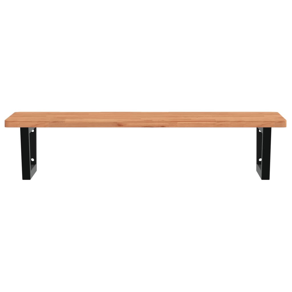 Badkamer wandschap staal en massief beukenhout is nu te koop bij PeponiXL, paradijselijk wonen!