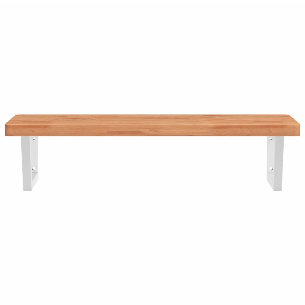 Badkamer wandschap staal en massief beukenhout is nu te koop bij PeponiXL, paradijselijk wonen!