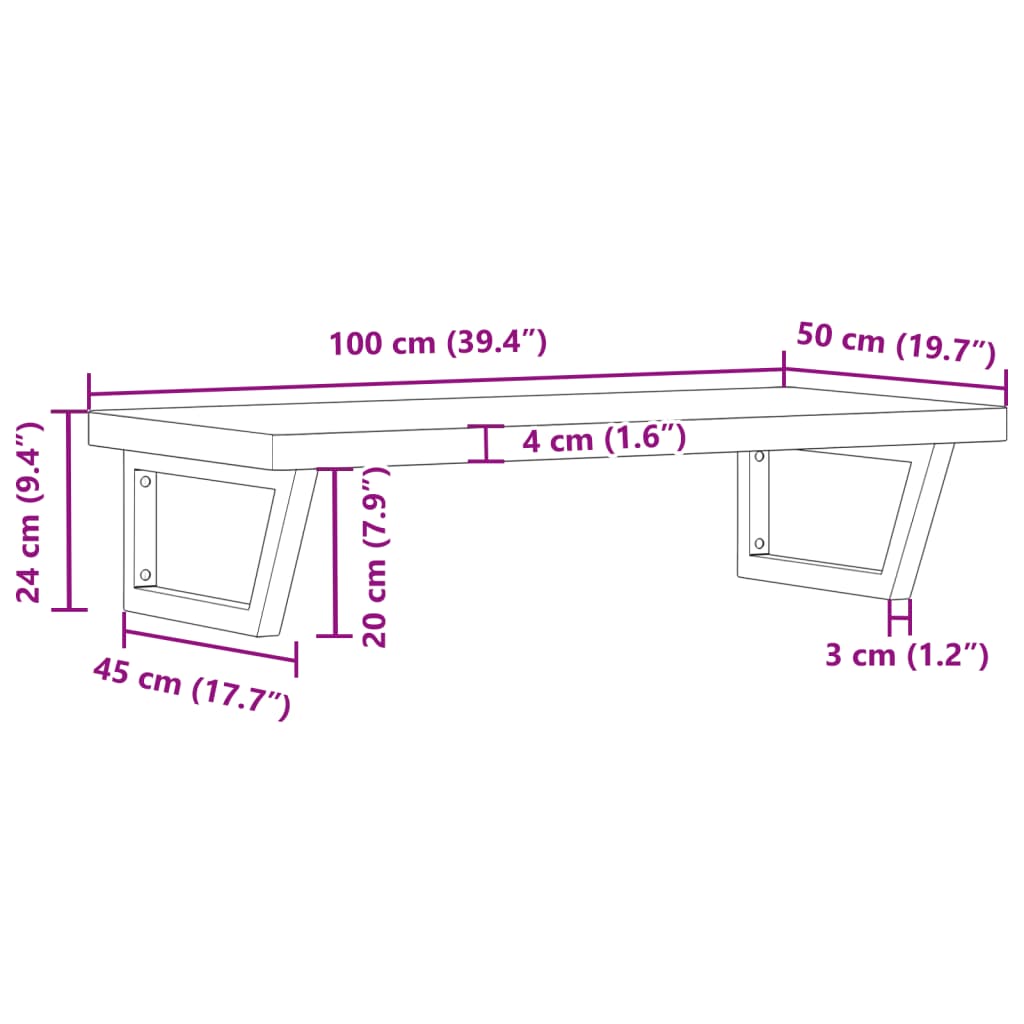 Badkamer wandschap staal en massief beukenhout is nu te koop bij PeponiXL, paradijselijk wonen!