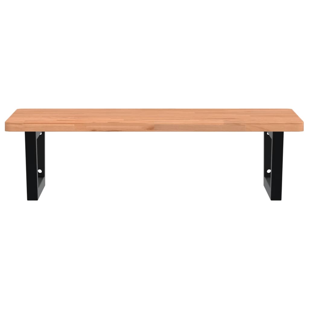 Badkamer wandschap staal en massief beukenhout is nu te koop bij PeponiXL, paradijselijk wonen!