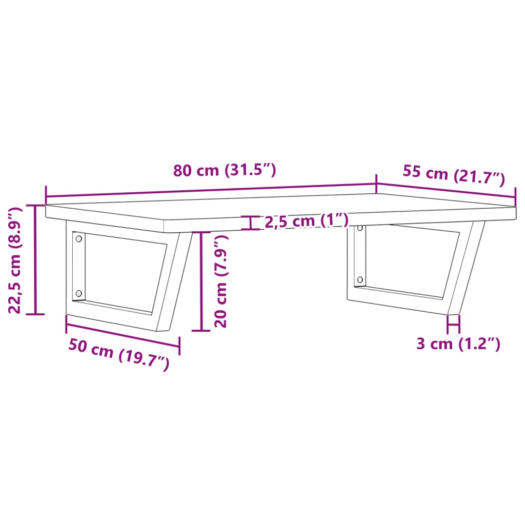 Badkamer wandschap staal en massief beukenhout is nu te koop bij PeponiXL, paradijselijk wonen!