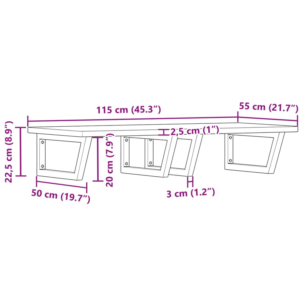 Badkamer wandschap staal en massief beukenhout is nu te koop bij PeponiXL, paradijselijk wonen!