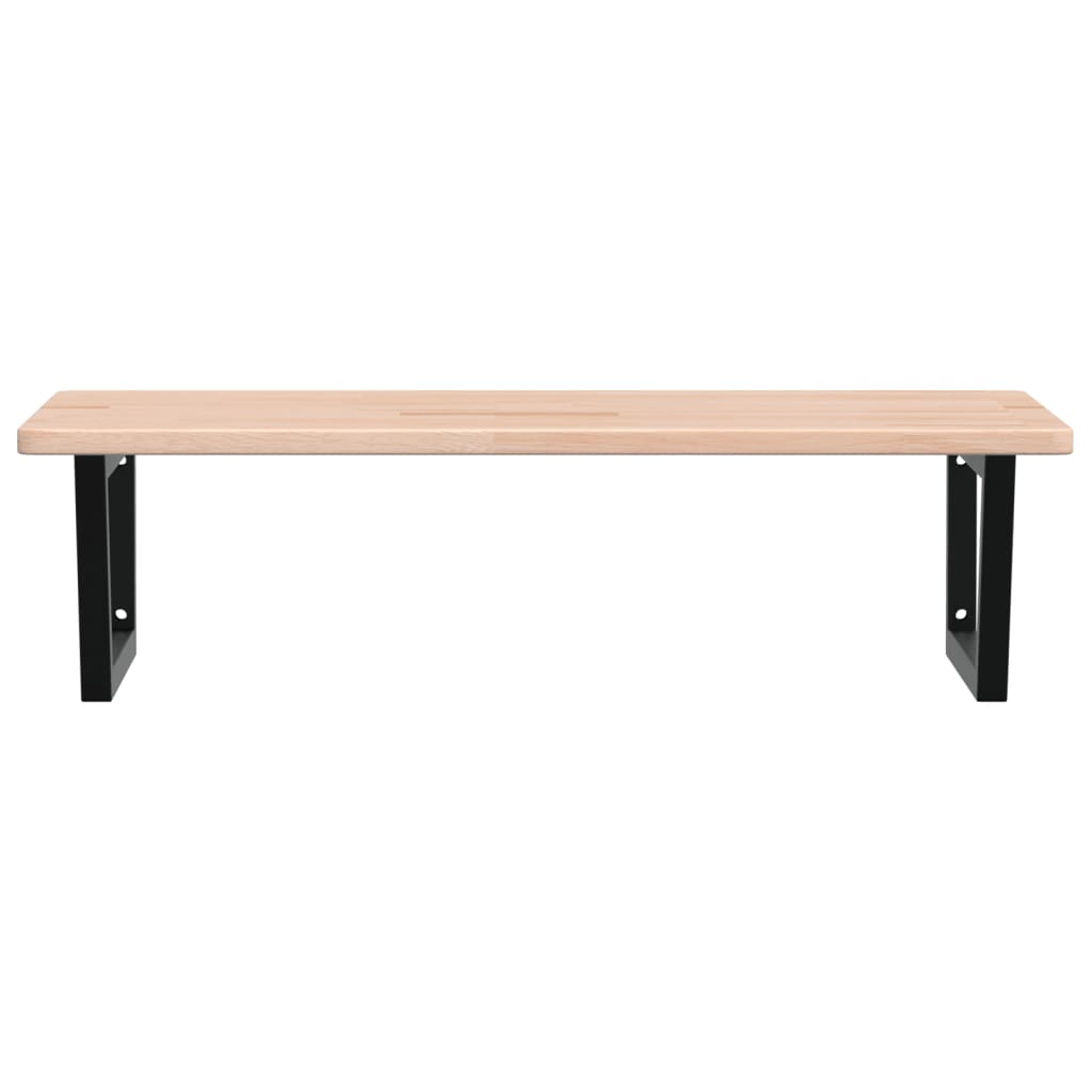 Badkamer wandschap staal en massief eikenhout is nu te koop bij PeponiXL, paradijselijk wonen!