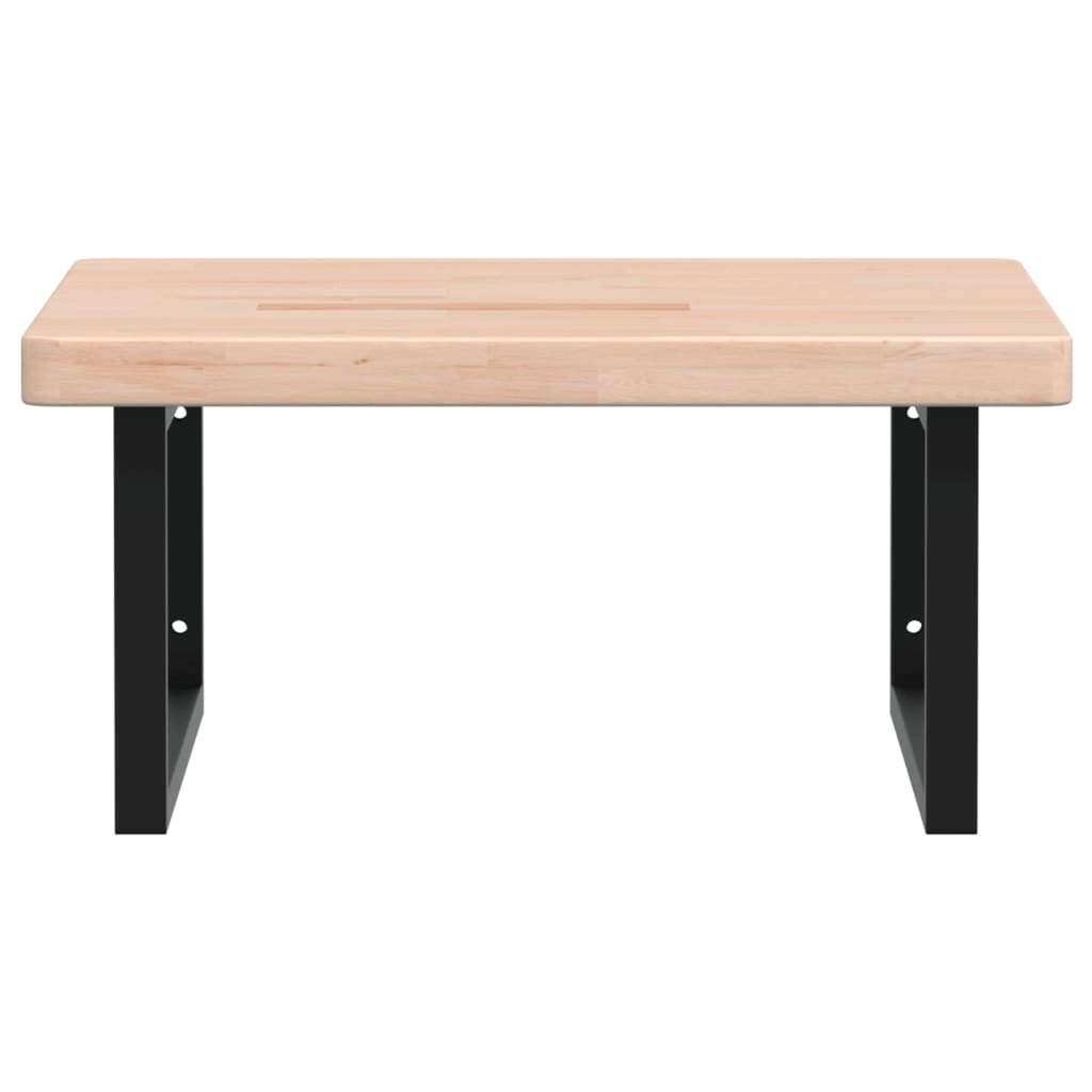 Badkamer wandschap staal en massief eikenhout is nu te koop bij PeponiXL, paradijselijk wonen!