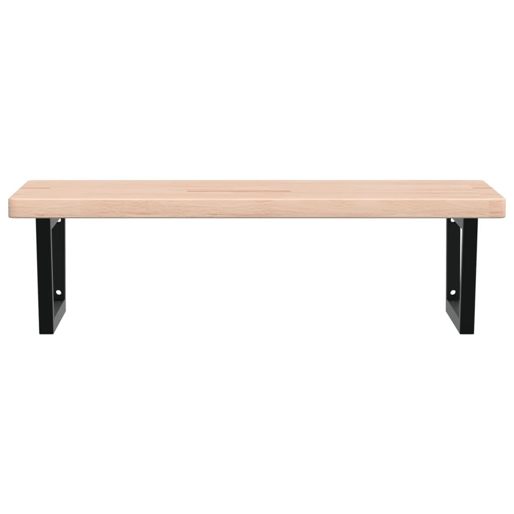 Badkamer wandschap staal en massief eikenhout is nu te koop bij PeponiXL, paradijselijk wonen!