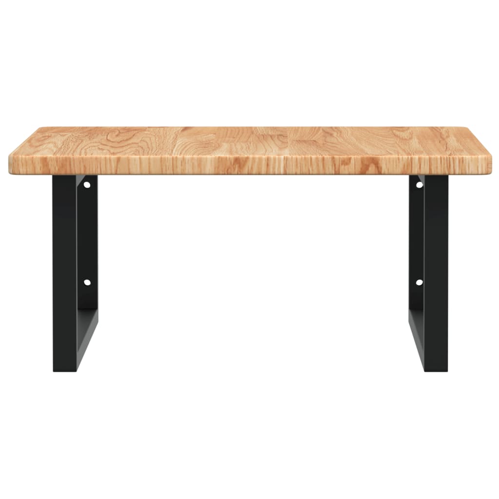 Badkamer wandschap staal en massief eikenhout is nu te koop bij PeponiXL, paradijselijk wonen!