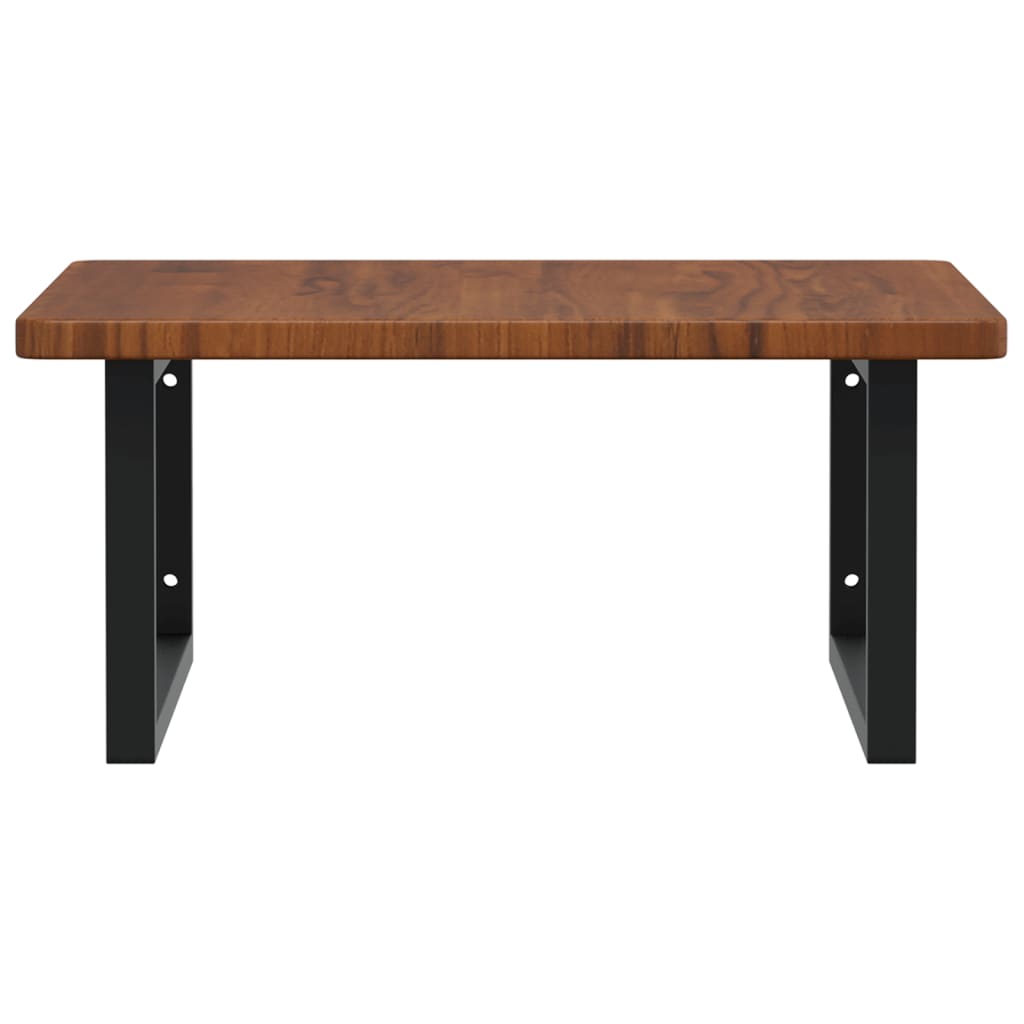 Badkamer wandschap staal en massief eikenhout is nu te koop bij PeponiXL, paradijselijk wonen!