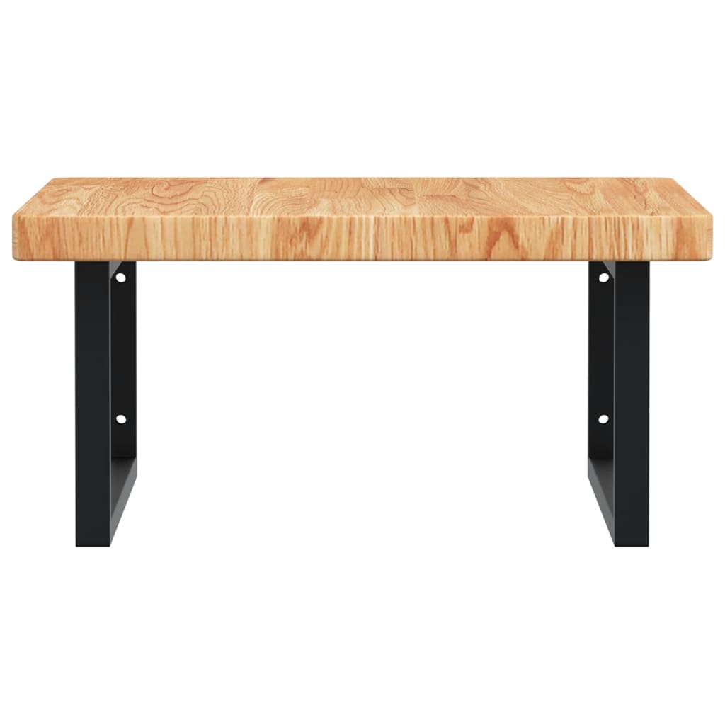 Badkamer wandschap staal en massief eikenhout is nu te koop bij PeponiXL, paradijselijk wonen!