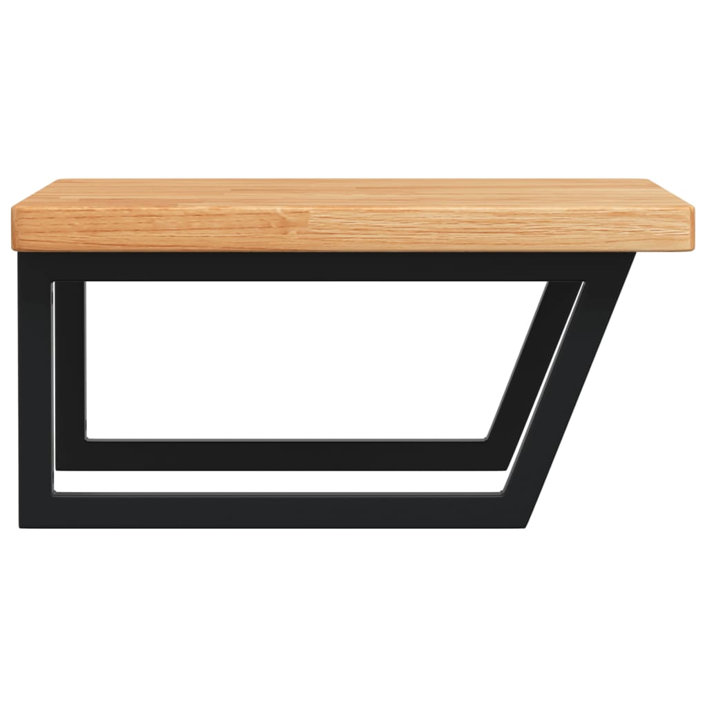 Badkamer wandschap staal en massief eikenhout is nu te koop bij PeponiXL, paradijselijk wonen!