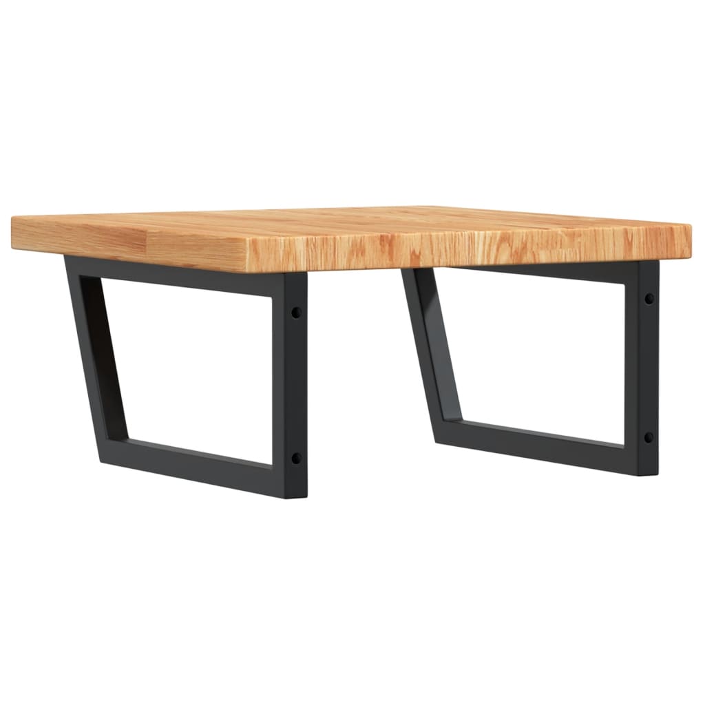 Badkamer wandschap staal en massief eikenhout is nu te koop bij PeponiXL, paradijselijk wonen!