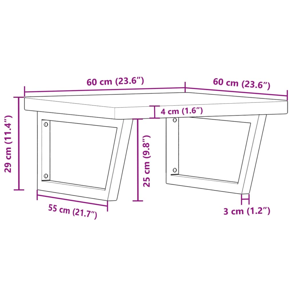 Badkamer wandschap staal en massief eikenhout is nu te koop bij PeponiXL, paradijselijk wonen!