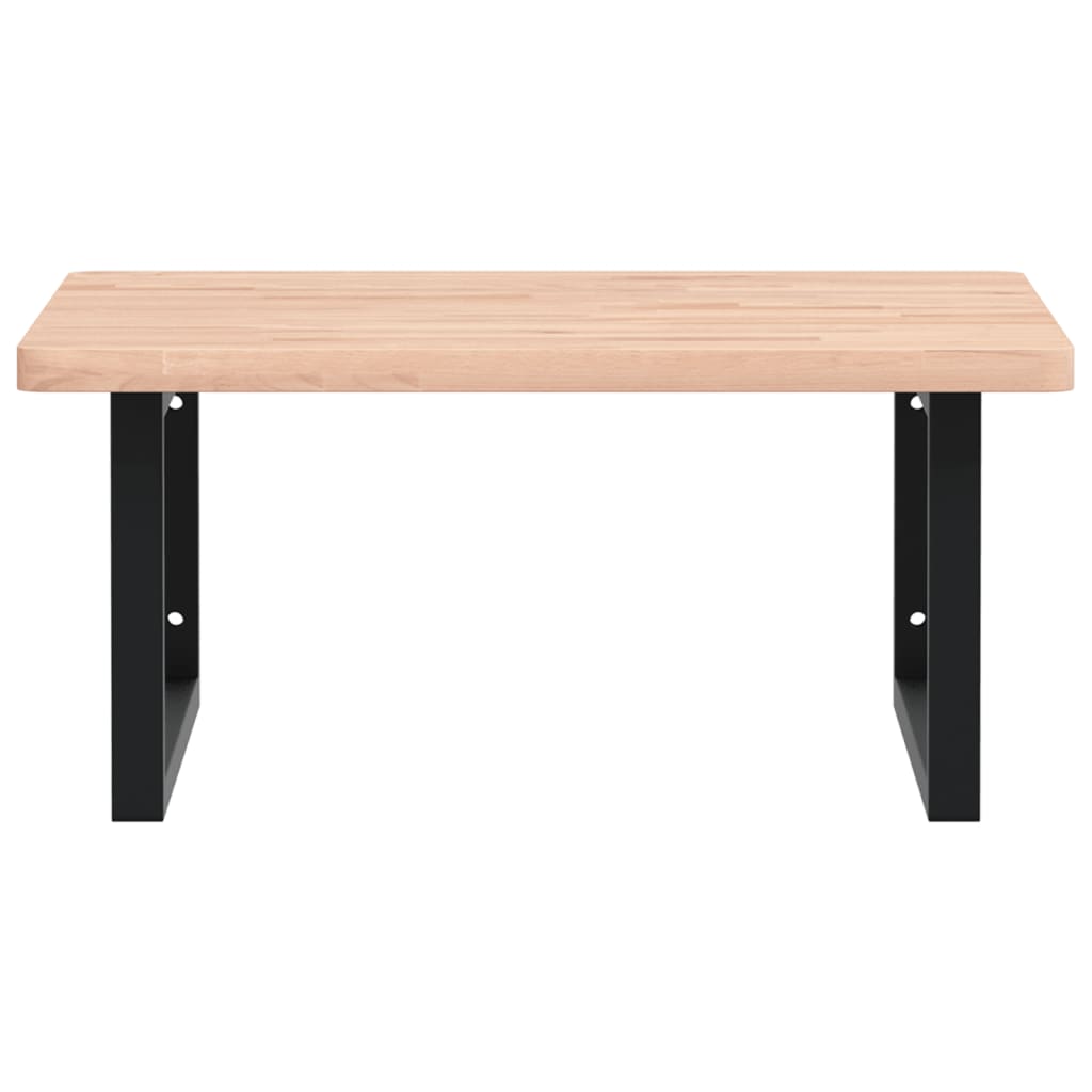 Badkamer wandschap staal en massief beukenhout is nu te koop bij PeponiXL, paradijselijk wonen!