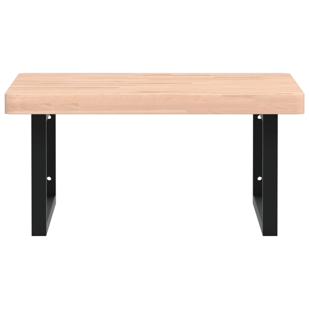 Badkamer wandschap staal en massief beukenhout is nu te koop bij PeponiXL, paradijselijk wonen!