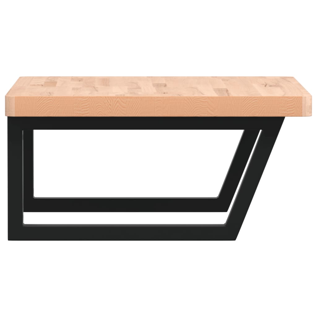 Badkamer wandschap staal en massief beukenhout is nu te koop bij PeponiXL, paradijselijk wonen!