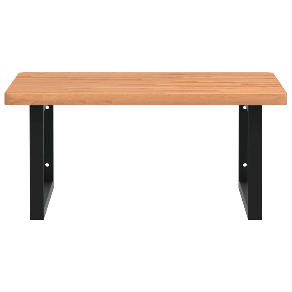 Badkamer wandschap staal en massief beukenhout is nu te koop bij PeponiXL, paradijselijk wonen!