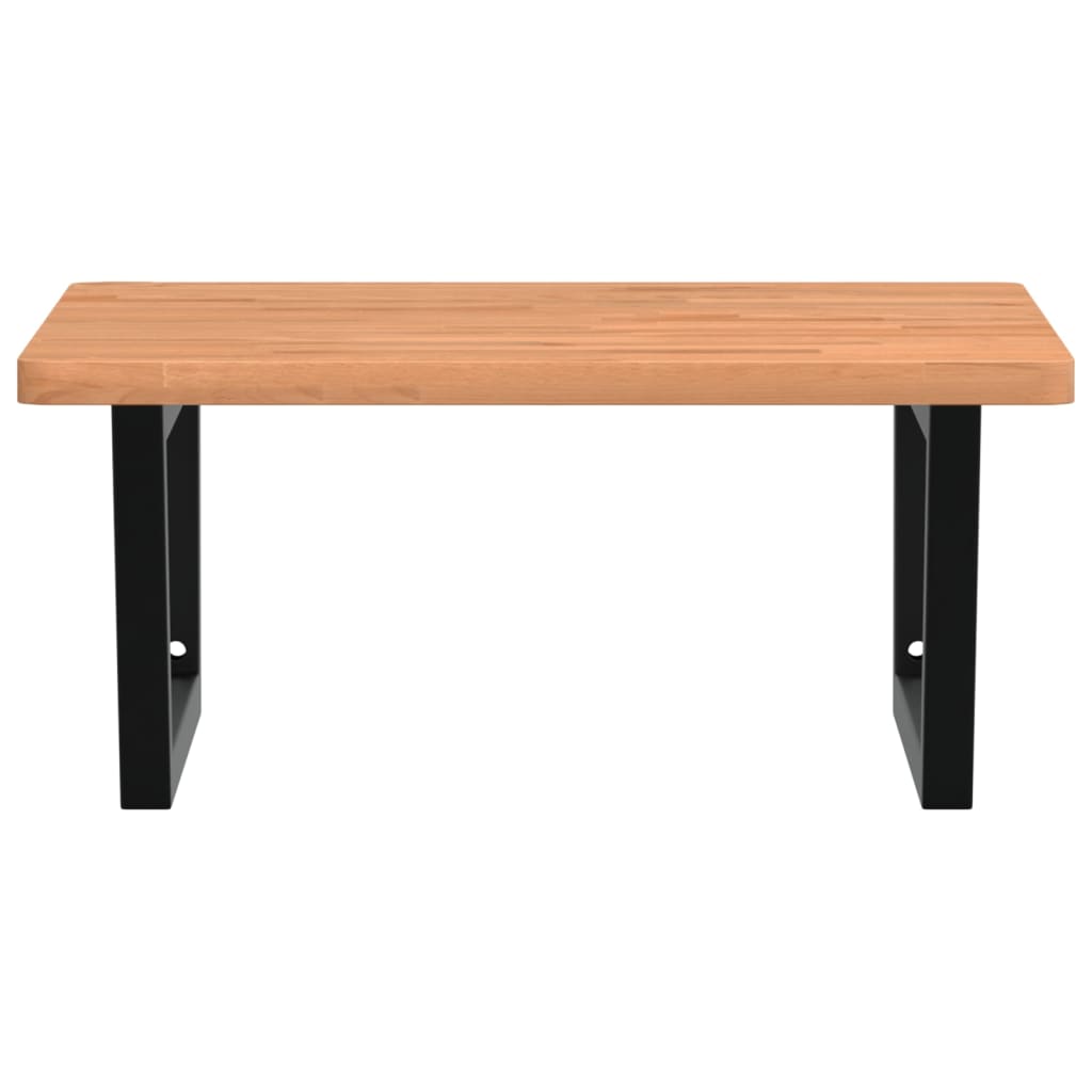 Badkamer wandschap staal en massief beukenhout is nu te koop bij PeponiXL, paradijselijk wonen!