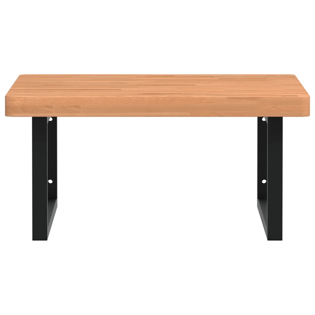 Badkamer wandschap staal en massief beukenhout is nu te koop bij PeponiXL, paradijselijk wonen!