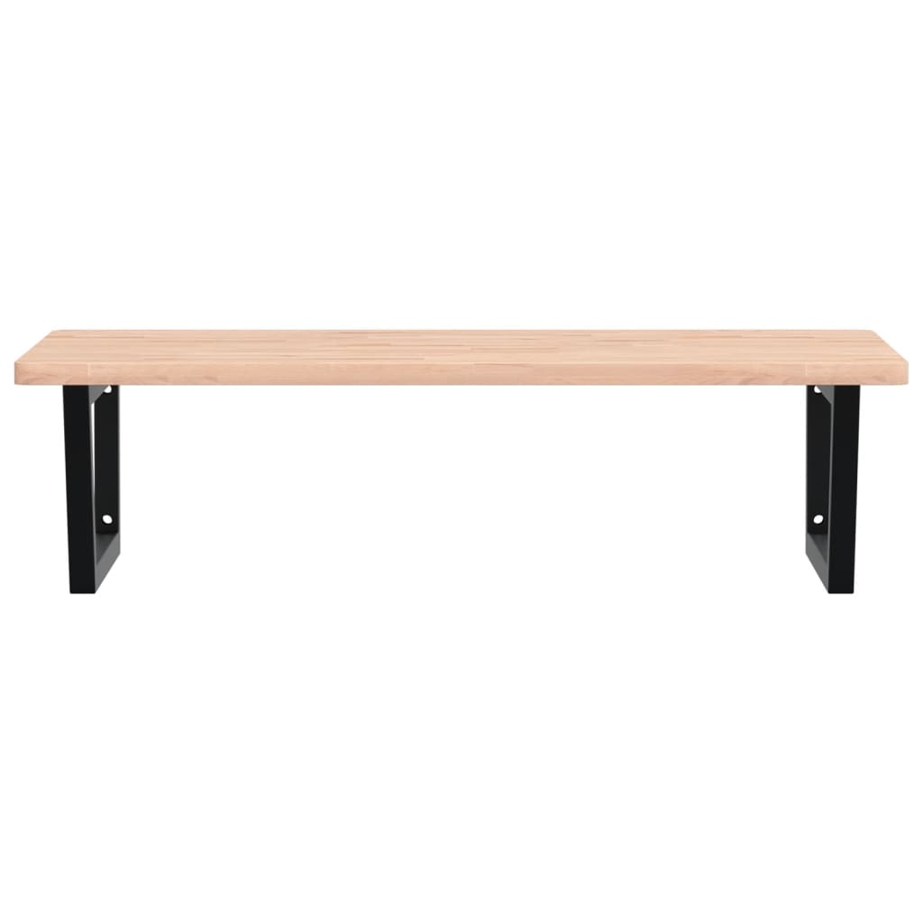 Badkamer wandschap staal en massief beukenhout is nu te koop bij PeponiXL, paradijselijk wonen!