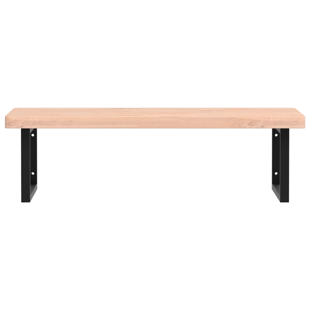 Badkamer wandschap staal en massief beukenhout is nu te koop bij PeponiXL, paradijselijk wonen!