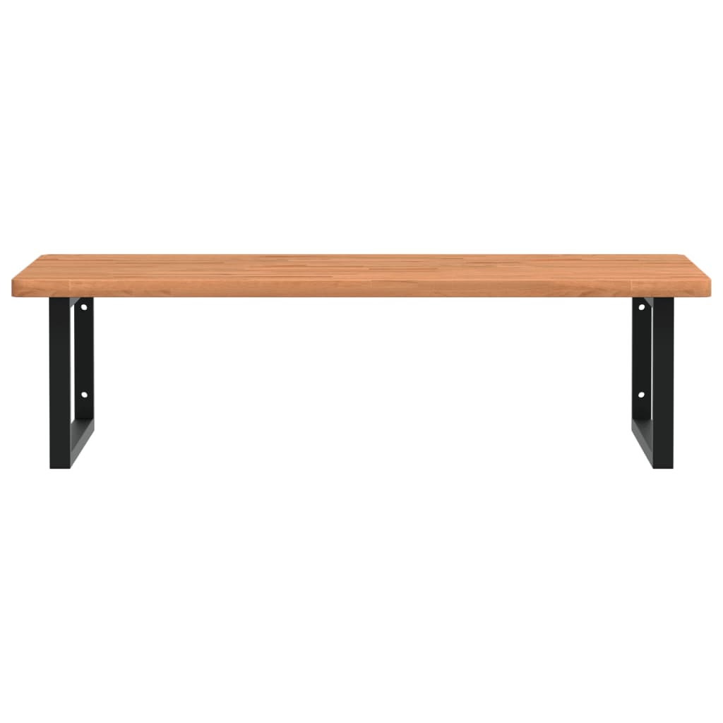 Badkamer wandschap staal en massief beukenhout is nu te koop bij PeponiXL, paradijselijk wonen!