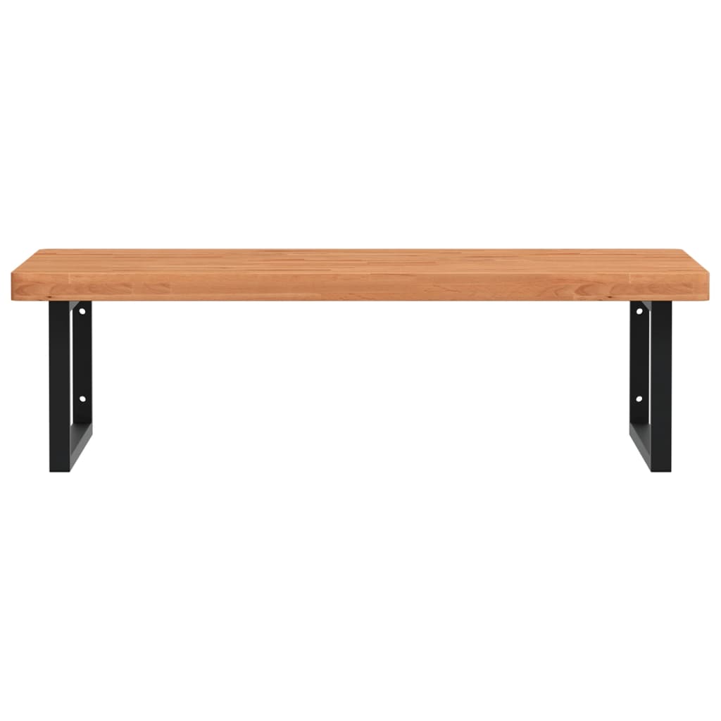 Badkamer wandschap staal en massief beukenhout is nu te koop bij PeponiXL, paradijselijk wonen!