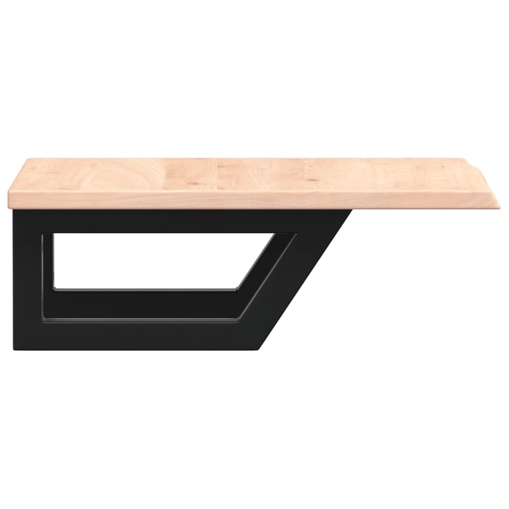 Badkamer wandschap staal en massief eikenhout is nu te koop bij PeponiXL, paradijselijk wonen!