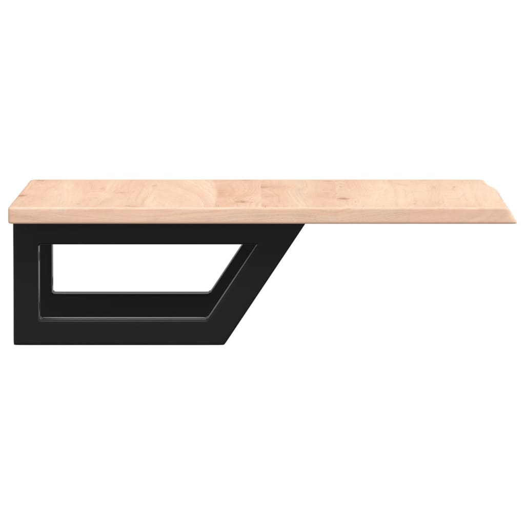Badkamer wandschap staal en massief eikenhout is nu te koop bij PeponiXL, paradijselijk wonen!