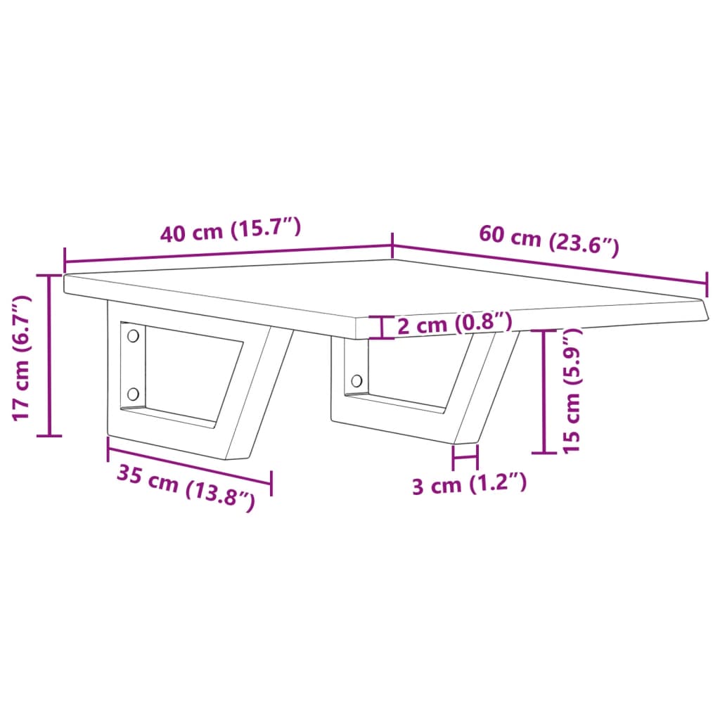 Badkamer wandschap staal en massief eikenhout is nu te koop bij PeponiXL, paradijselijk wonen!