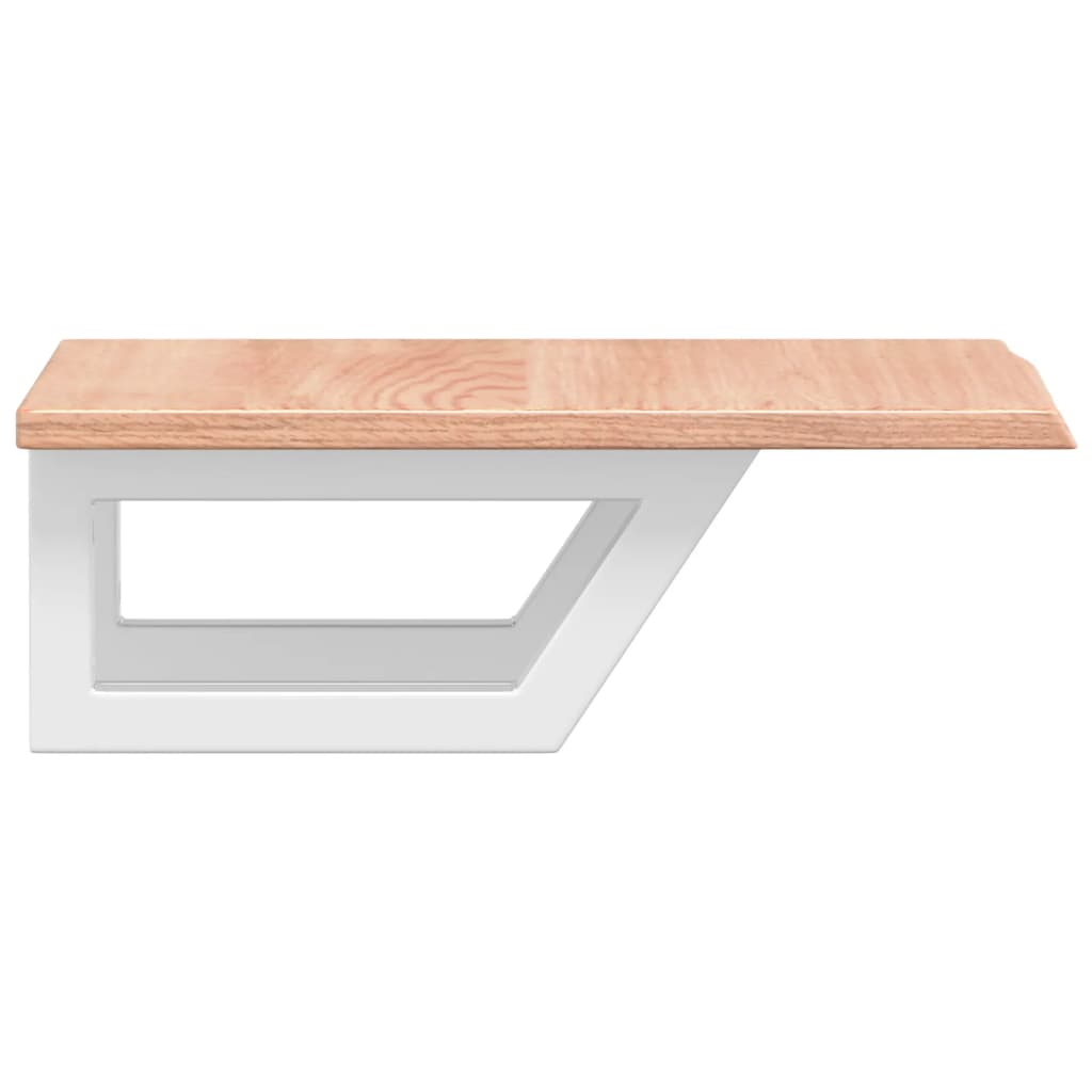 Badkamer wandschap staal en massief eikenhout is nu te koop bij PeponiXL, paradijselijk wonen!