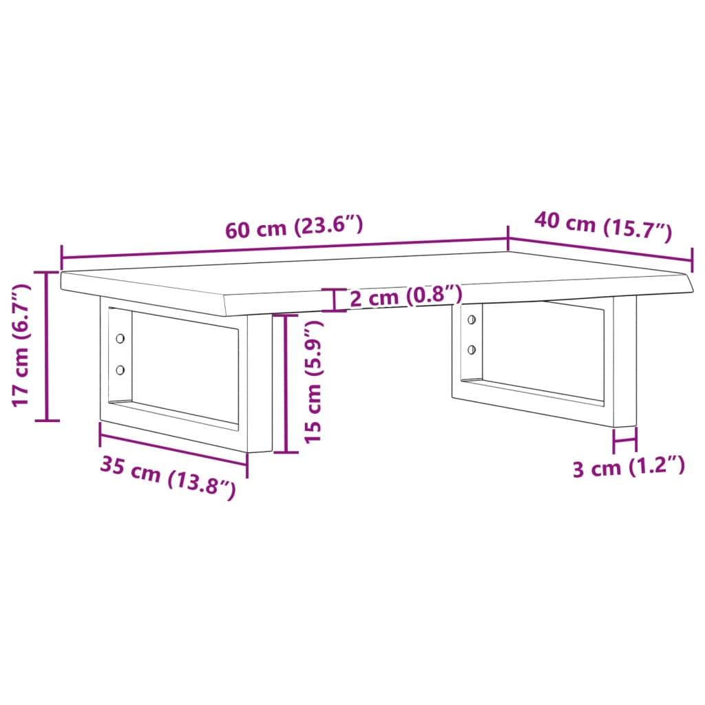 Badkamer wandschap staal en massief eikenhout is nu te koop bij PeponiXL, paradijselijk wonen!
