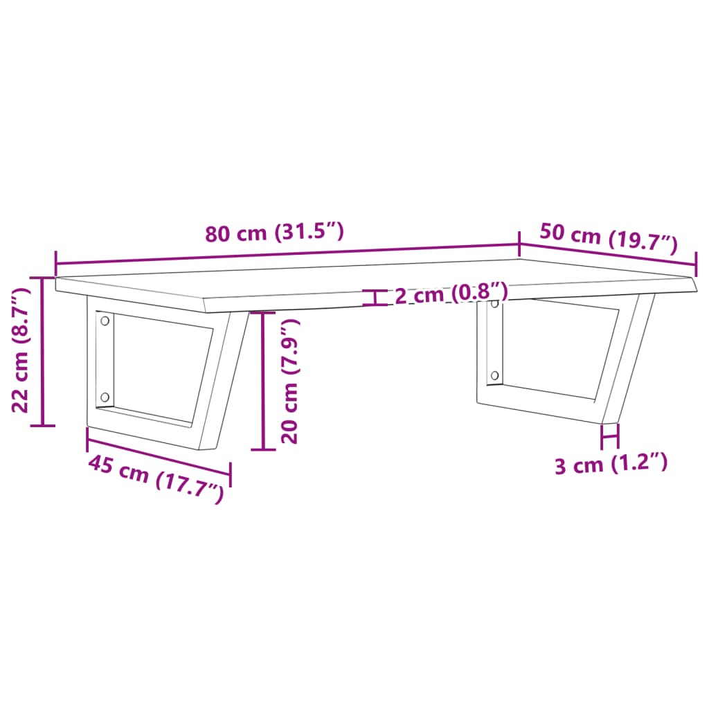 Badkamer wandschap staal en massief eikenhout is nu te koop bij PeponiXL, paradijselijk wonen!