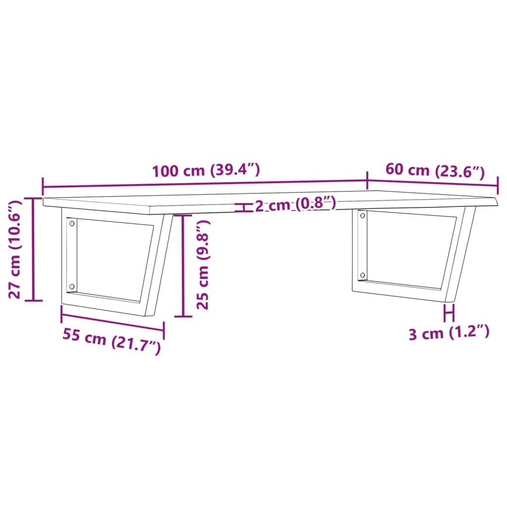 Badkamer wandschap staal en massief eikenhout is nu te koop bij PeponiXL, paradijselijk wonen!