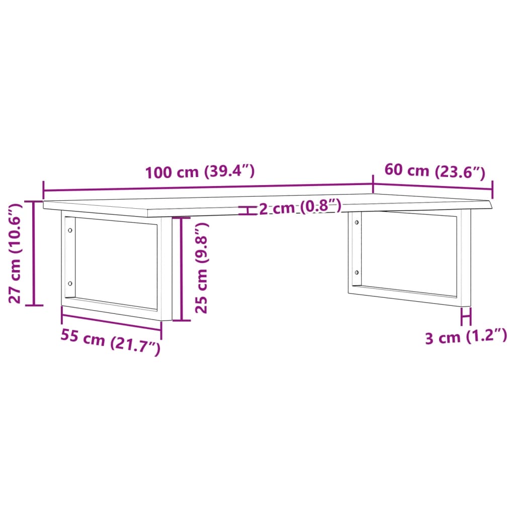 Badkamer wandschap staal en massief eikenhout is nu te koop bij PeponiXL, paradijselijk wonen!