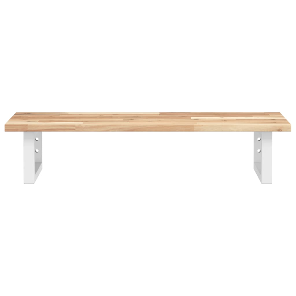 Badkamer wandschap staal en massief acaciahout is nu te koop bij PeponiXL, paradijselijk wonen!
