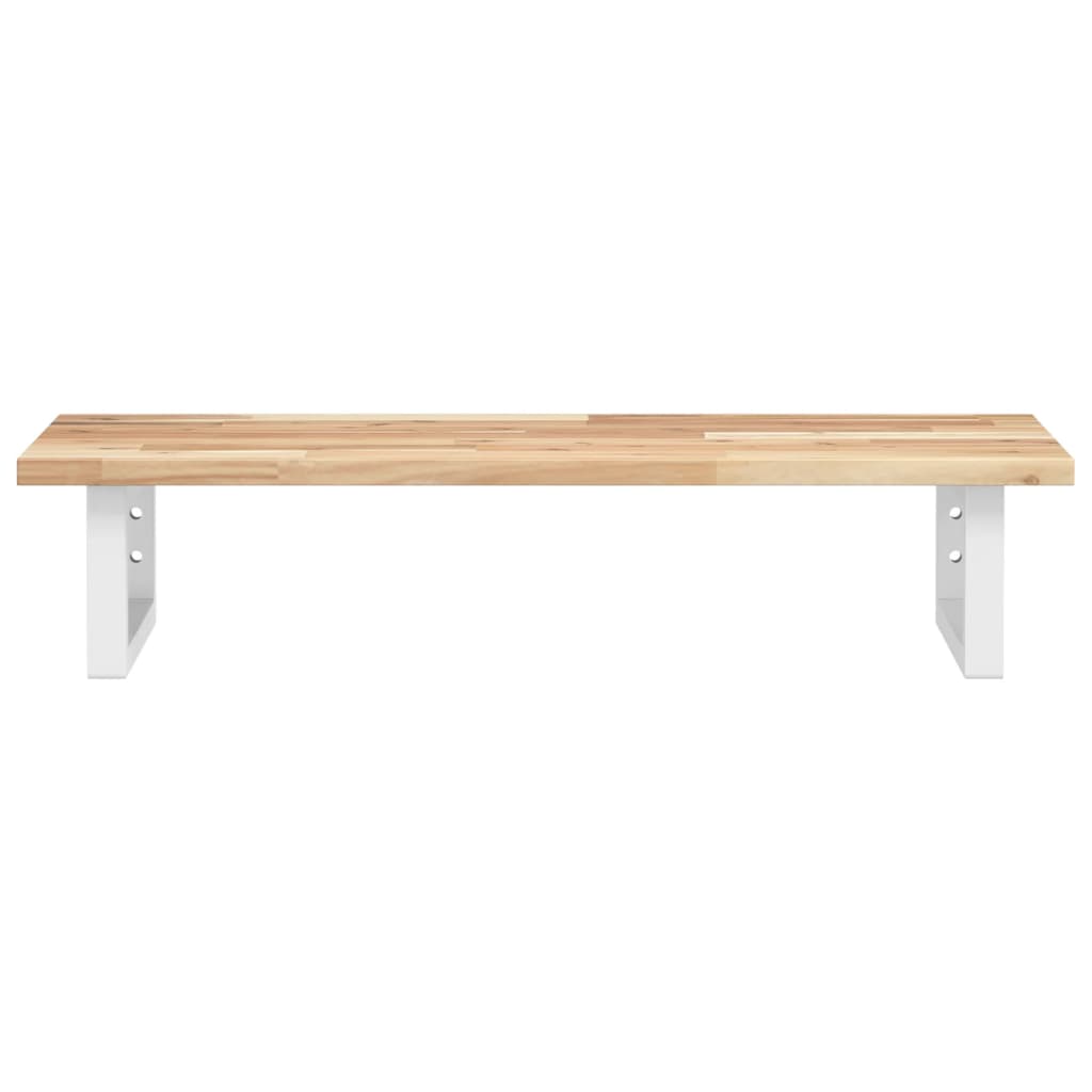 Badkamer wandschap staal en massief acaciahout is nu te koop bij PeponiXL, paradijselijk wonen!