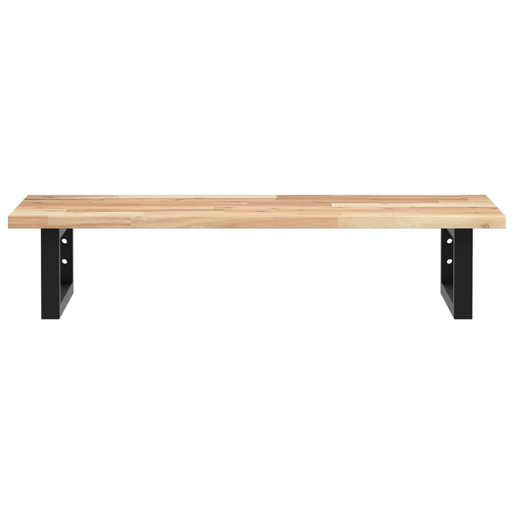 Badkamer wandschap staal en massief acaciahout is nu te koop bij PeponiXL, paradijselijk wonen!
