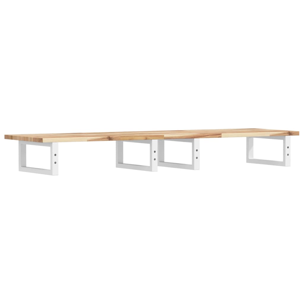 Badkamer wandschap staal en massief acaciahout is nu te koop bij PeponiXL, paradijselijk wonen!