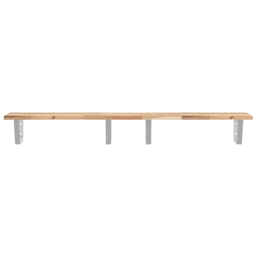 Badkamer wandschap staal en massief acaciahout is nu te koop bij PeponiXL, paradijselijk wonen!
