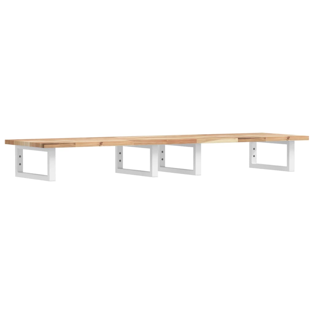 Badkamer wandschap staal en massief acaciahout is nu te koop bij PeponiXL, paradijselijk wonen!