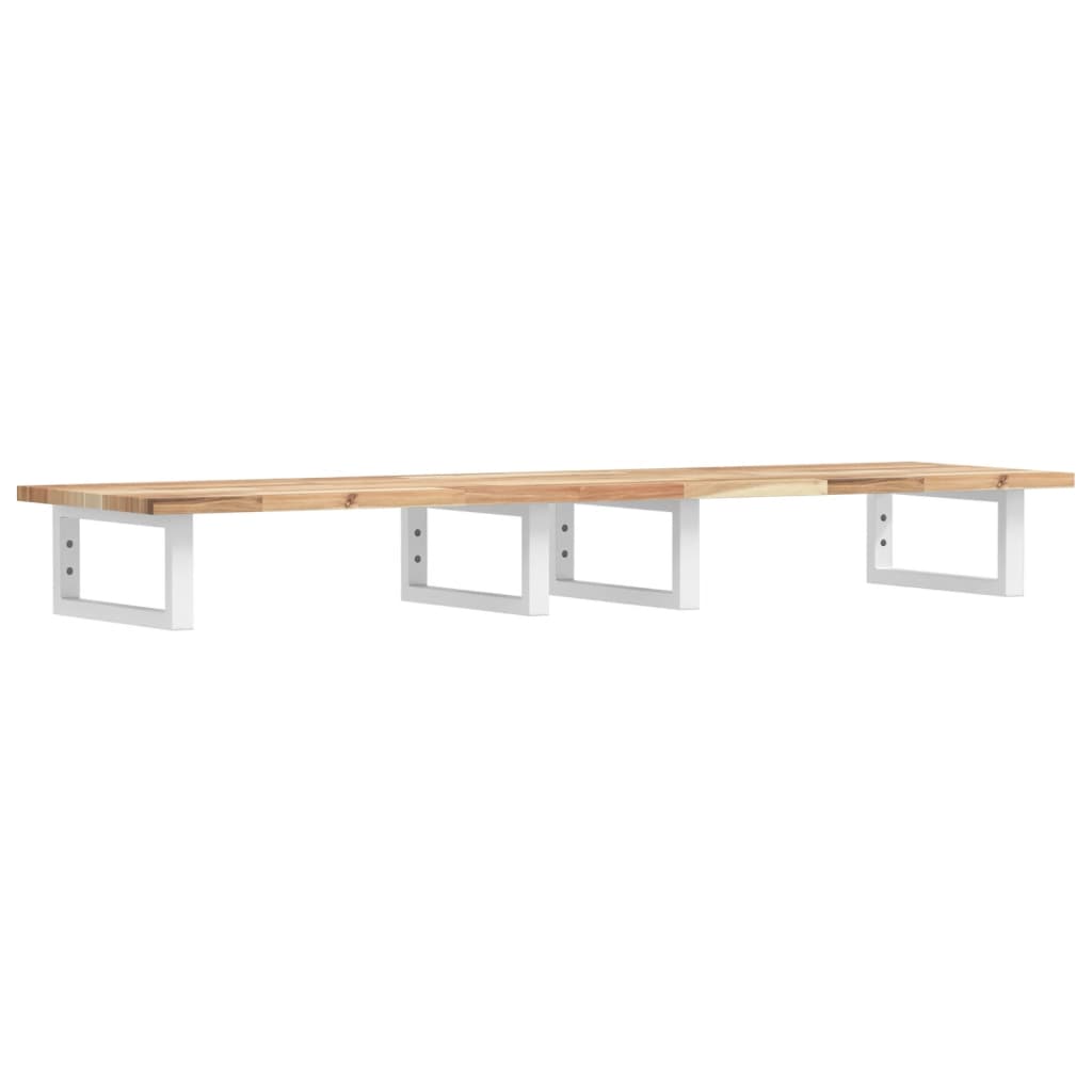 Badkamer wandschap staal en massief acaciahout is nu te koop bij PeponiXL, paradijselijk wonen!